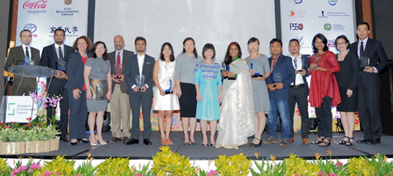 Победители и спонсори на Азиатските награди за екологична журналистика 2015 г.