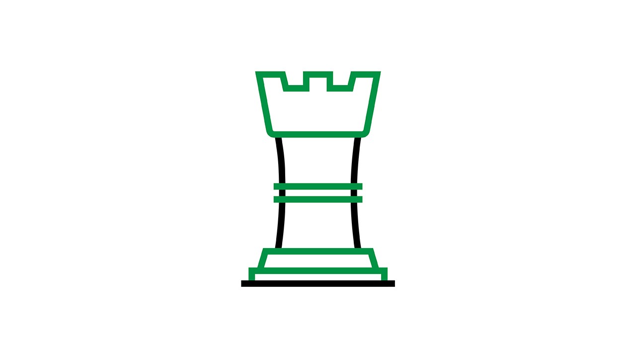Пиктограма на фигура от шахматна кула